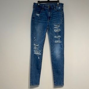 American eagle ripped skinny jeans